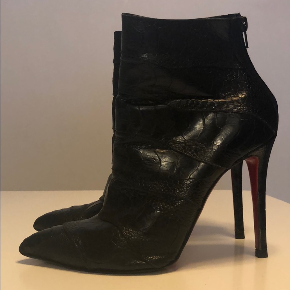 Christian Louboutin black ankle boots